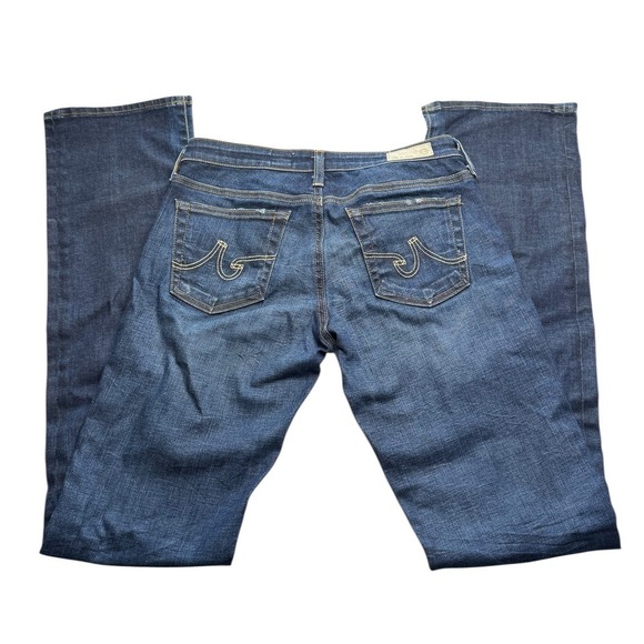 AG Adriano Goldschmied Women's Ballad Slim Boot Jeans Distressed 27R Stretch - Picture 7 of 7